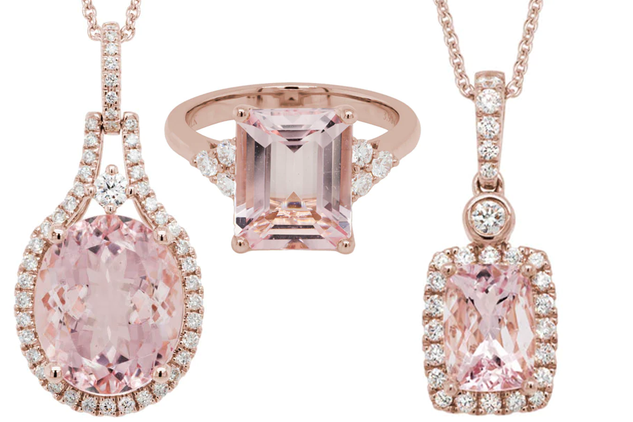 Morganite Gemstone Jewelry