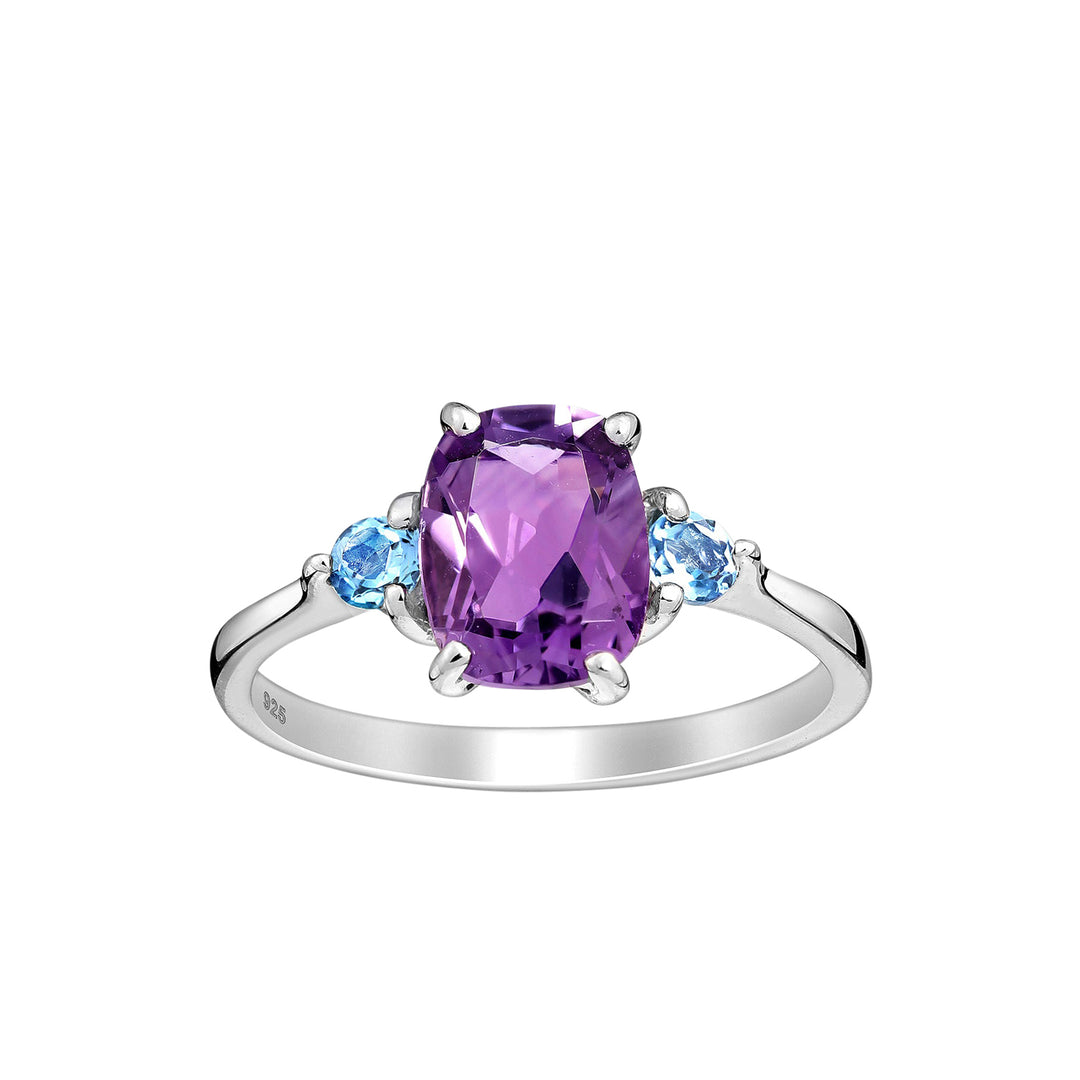 Amethyst Silver Ring