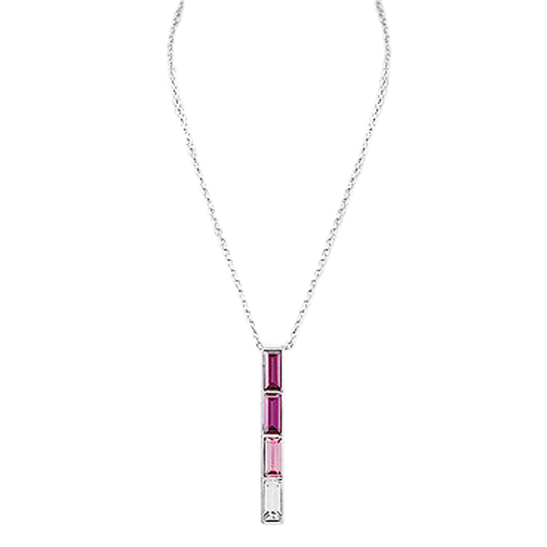 Pink Ombré Austrian Crystal Necklace