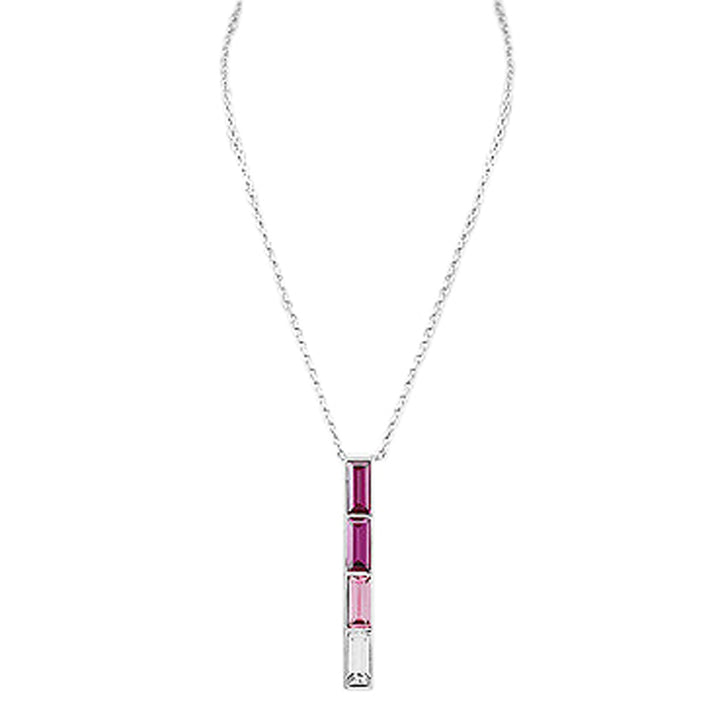 Pink Ombré Austrian Crystal Necklace