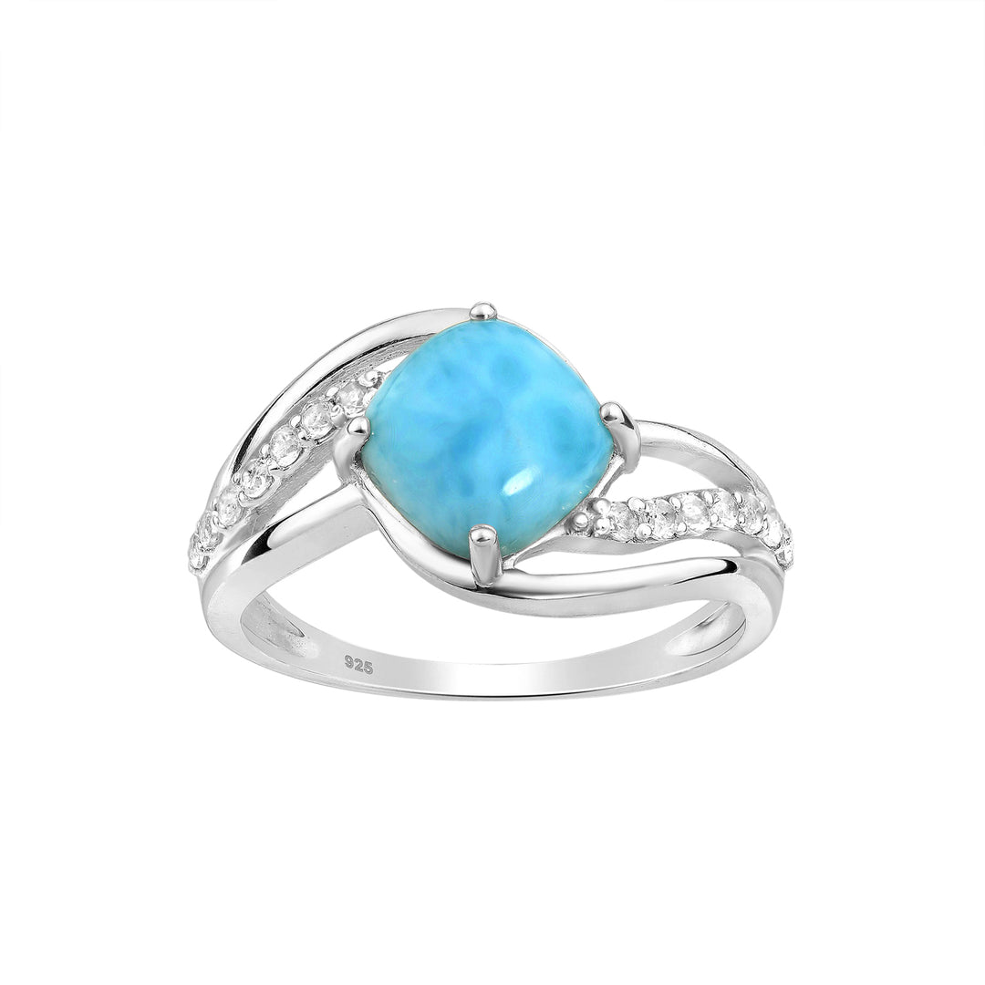 Larimar Silver Ring