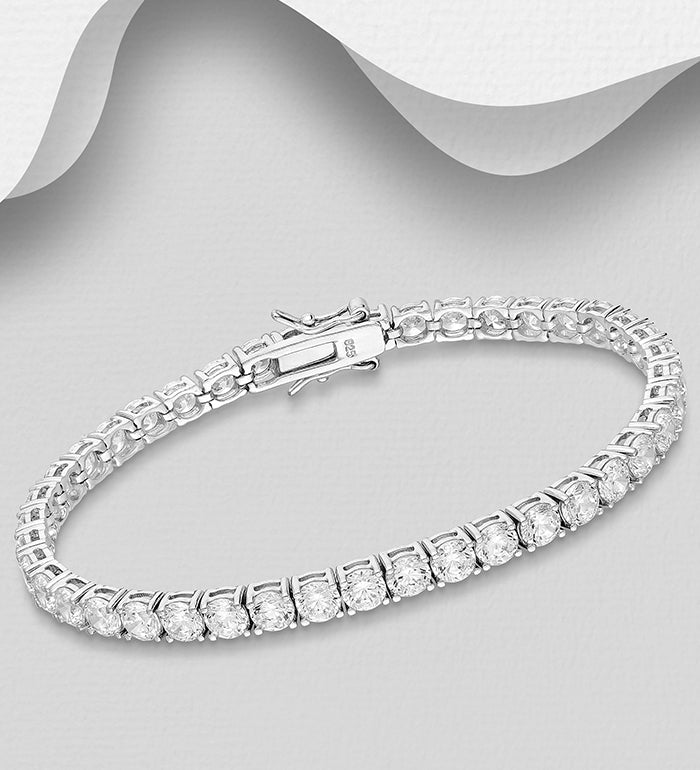 Simulated Diamond Tennis Bracelet