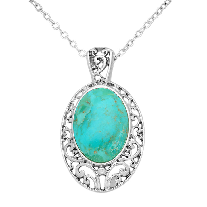 Turquoise Silver Pendant