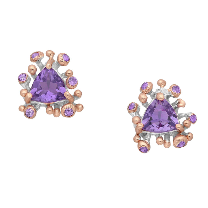 Amethyst Silver Earrings
