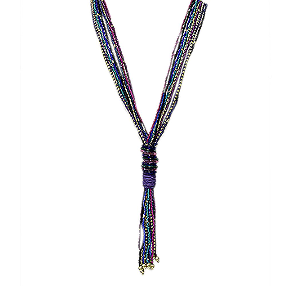 Beaded Multi Color Statement Necklace