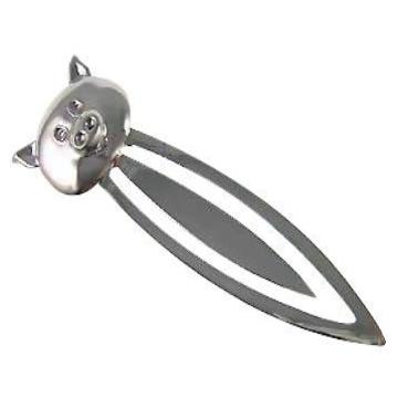 Sterling Silver Pig Bookmark