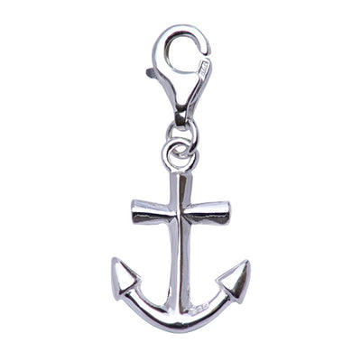 Sterling Silver Nautical Anchor Charm - SilverAndGold.com Silver And Gold