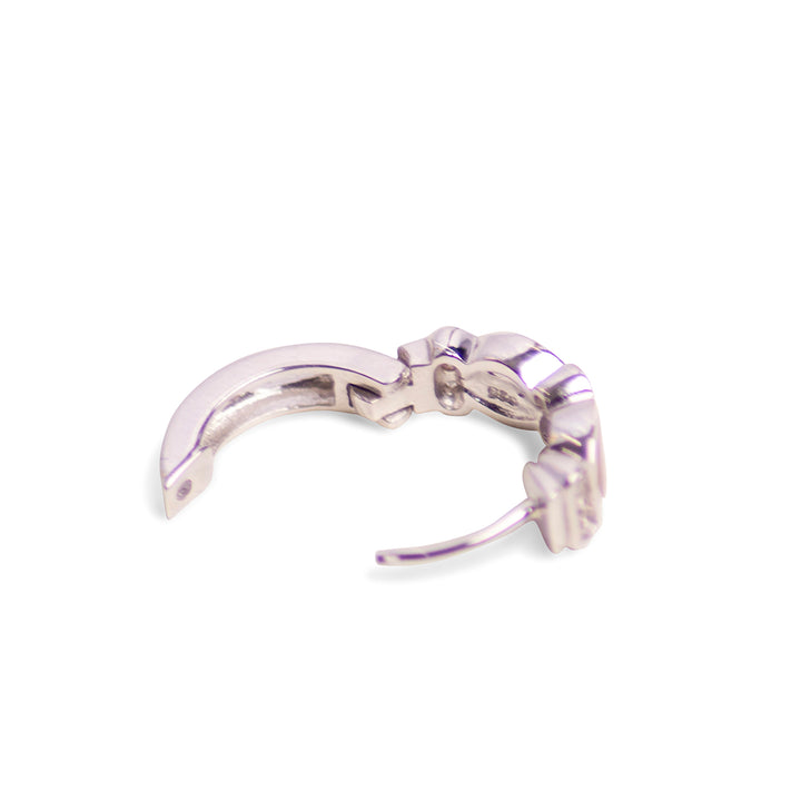 Gold Mother of Pear Mini Hoop Earrings