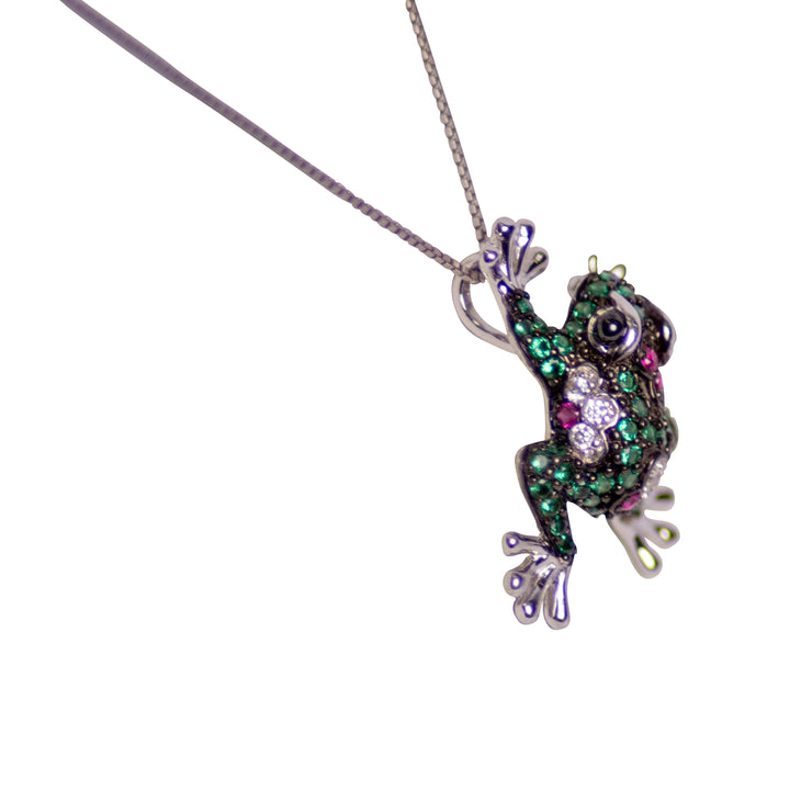 Green Tree Frog Pendant