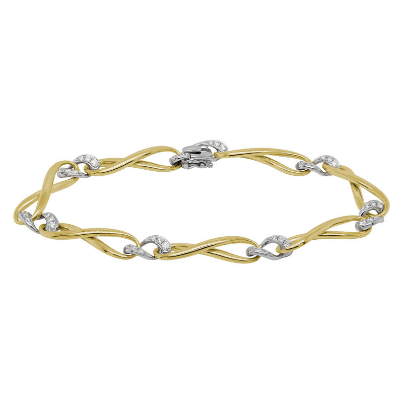14K Gold Diamond Bracelet