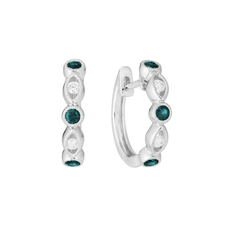 14K Gold Alexandrite Earrings