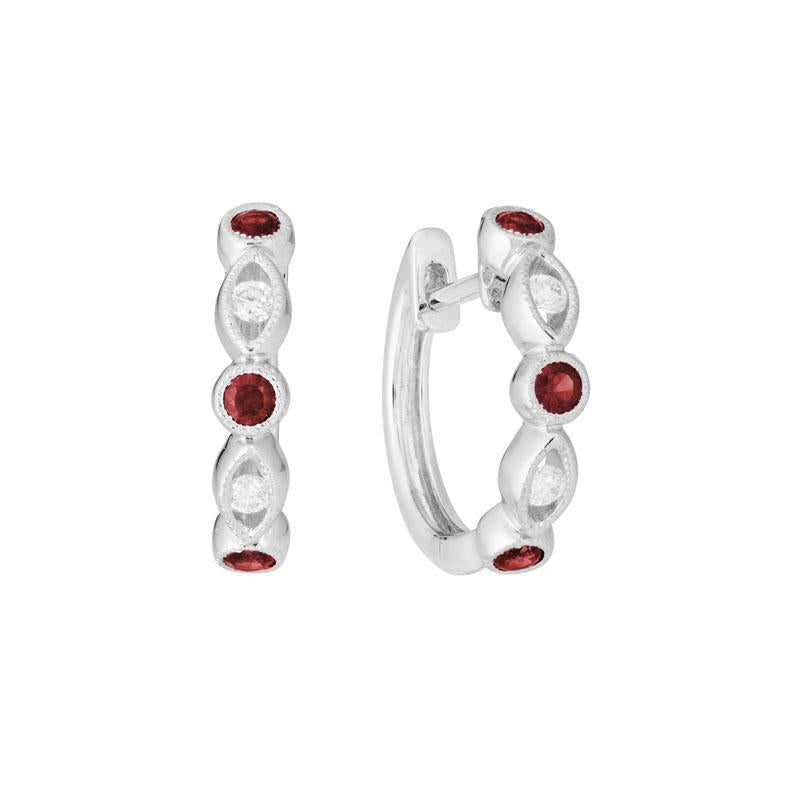 14K Gold Ruby Earrings