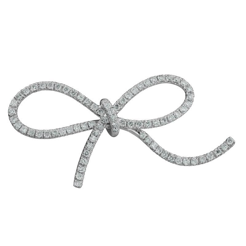 14K Gold Pin 1.11 TCW Diamonds