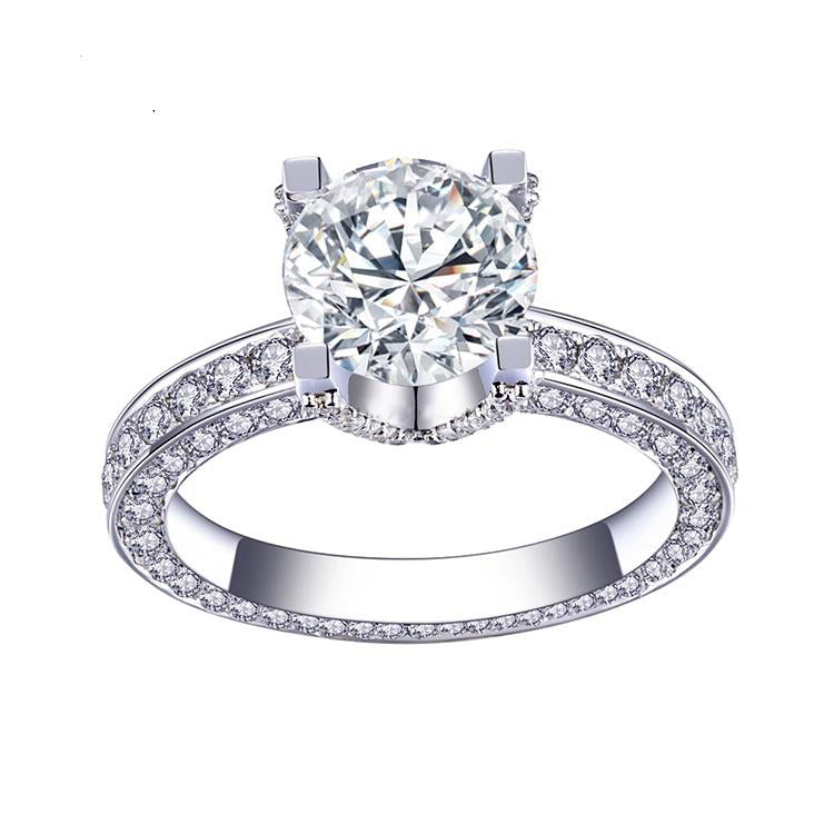 18K Gold 2 TCW Moissanite Ring