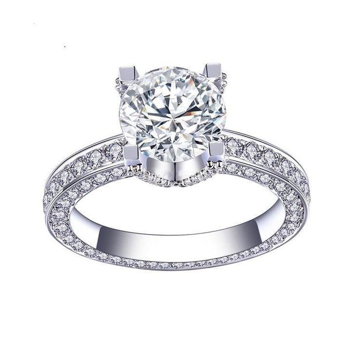 18K Gold 2 TCW Moissanite Ring