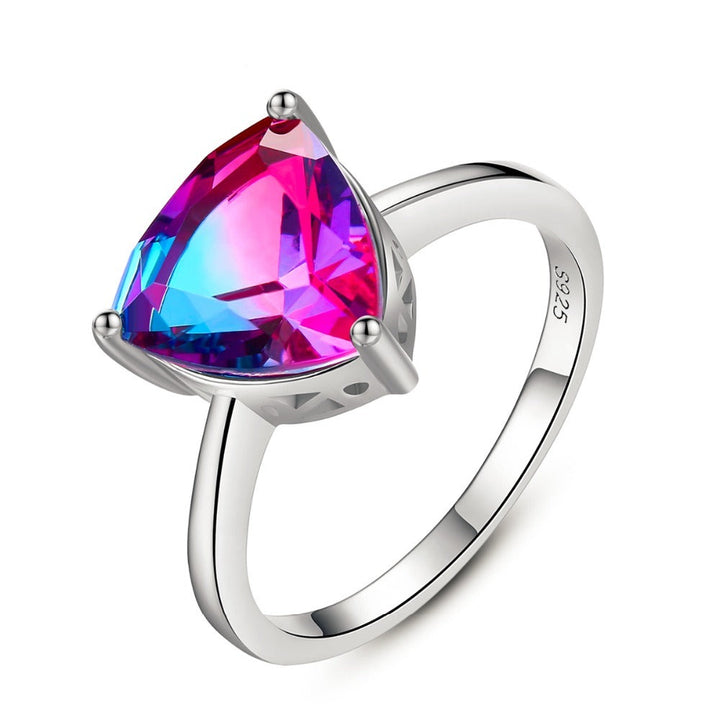 Simulated Mystic Topaz Ring