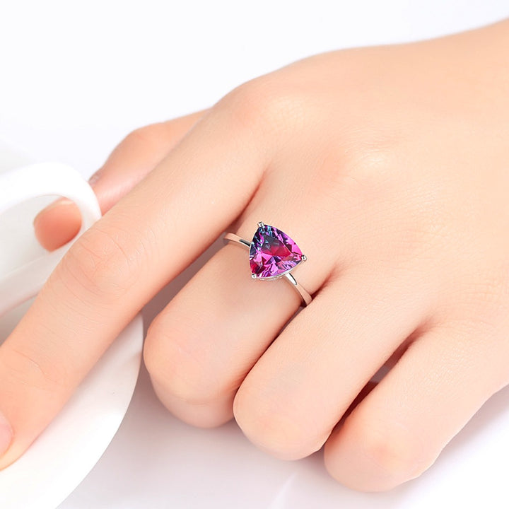 Simulated Mystic Topaz Ring