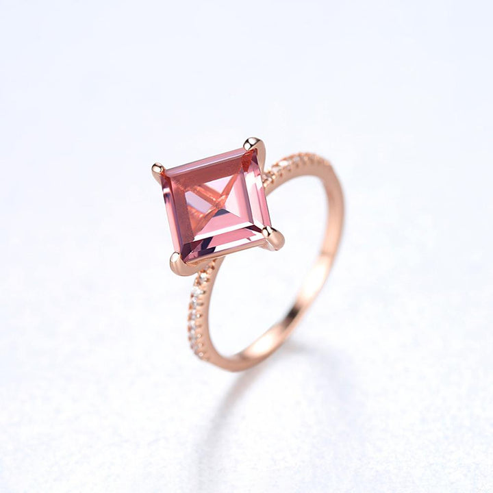 Morganite Simulant Gold Ring