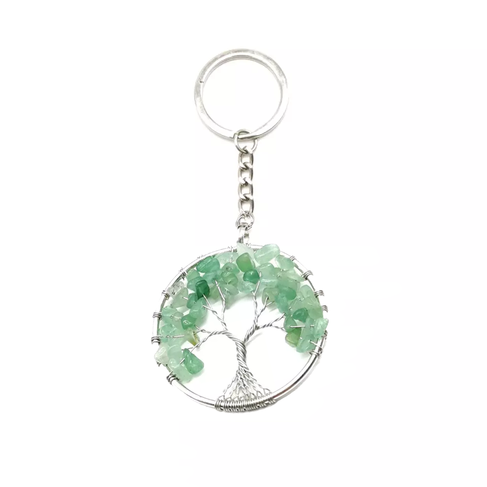 Gemstone Tree of Life Key Chain