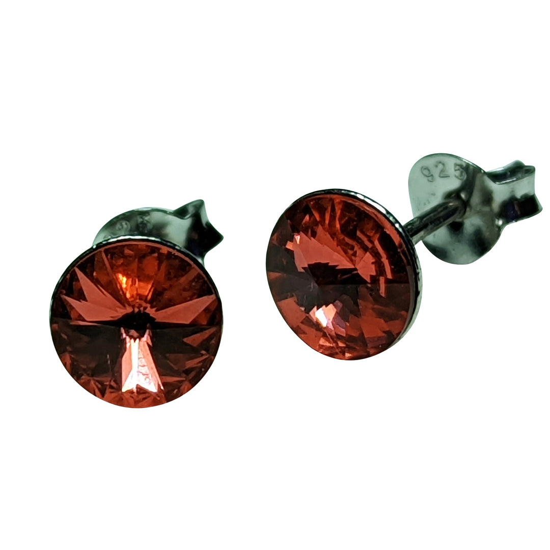 Padparadscha Austrian Crystal Earrings