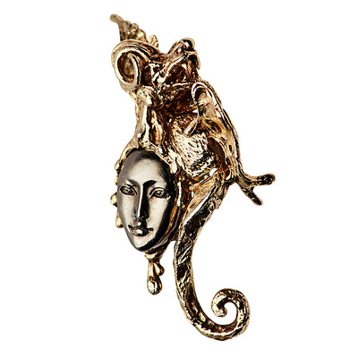 Dragon Lady Silver Pendant & Brooch