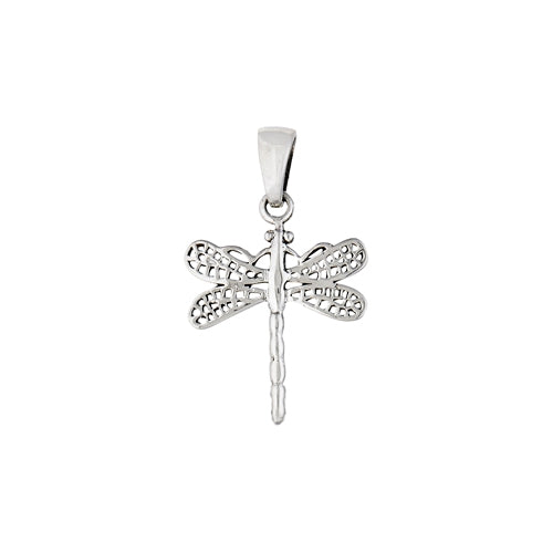 Dragonfly Silver Pendant
