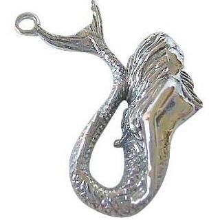 Sterling Pendant: Mermaid