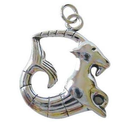 Silver Capricorn Pendant