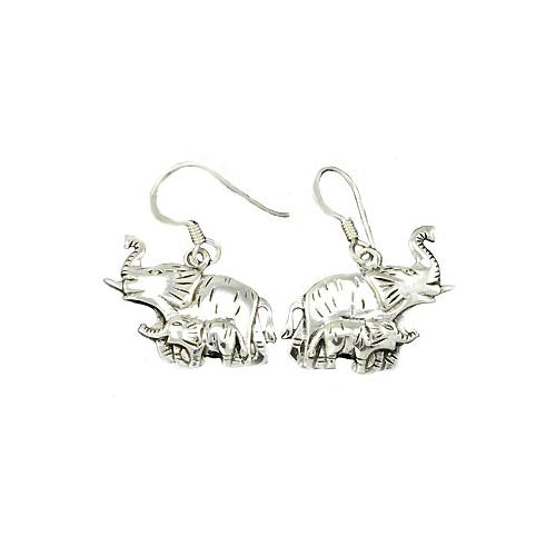 Elephant Sterling Silver Earrings | SilverAndGold