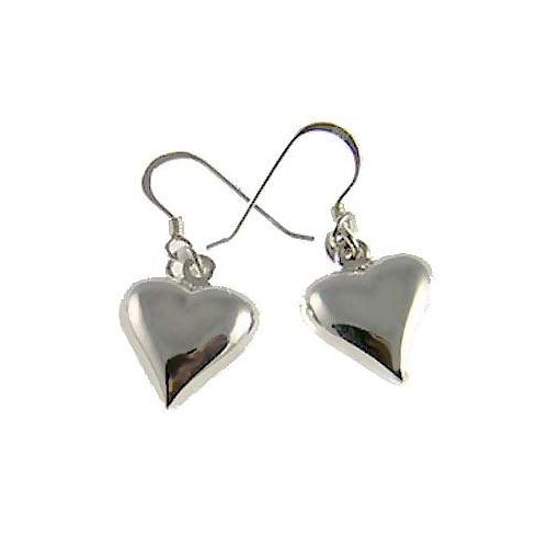 Sterling Silver Heart Earrings | SilverAndGold