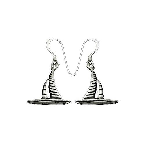 Sterling Silver Sailboat Earrings | SilverAndGold