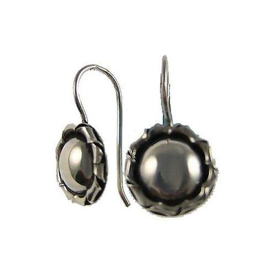 Sterling Silver Round Dangle Earrings | SilverAndGold