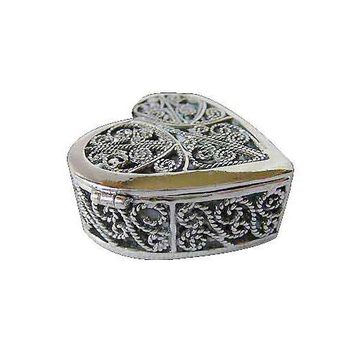 Heart Shape Sterling Silver Engagement Ring Box - SilverAndGold.com Silver And Gold