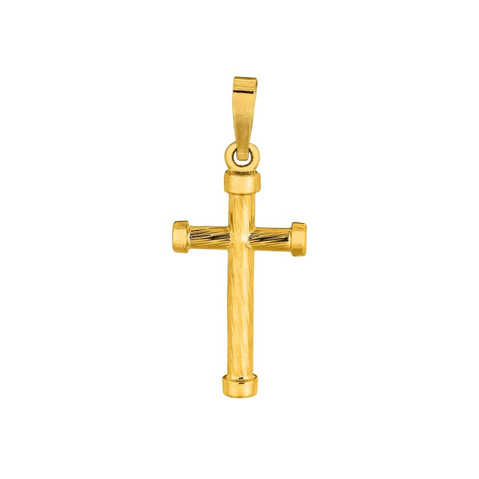 14K Yellow Gold Cross Pendant