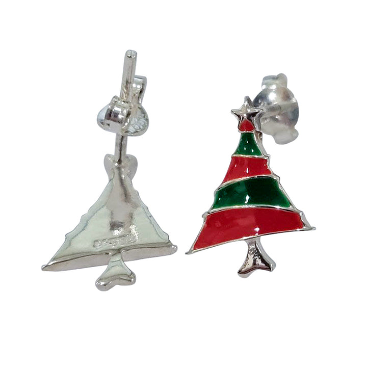 Modern Christmas Tree Earrings