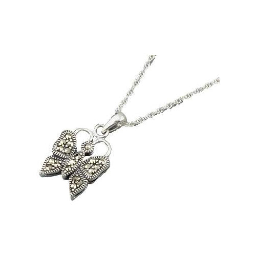 Sterling Butterfly Necklace - SilverAndGold.com Silver And Gold