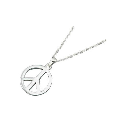 Sterling Peace Necklace - SilverAndGold.com Silver And Gold