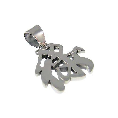 Sterling Pendant: Chinese Character Prosperity - SilverAndGold.com Silver And Gold