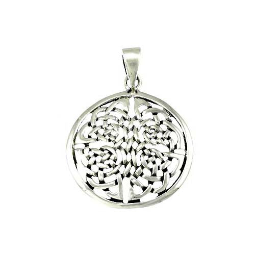 Sterling Pendant: Large Irish Gaelic - SilverAndGold.com Silver And Gold