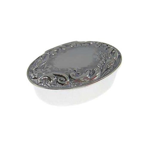 Sterling Silver Accessories: Oval Ornate Box - SilverAndGold.com Silver And Gold