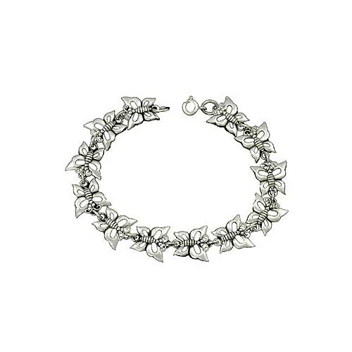 Sterling Silver Bracelet: Butterflies - SilverAndGold.com Silver And Gold
