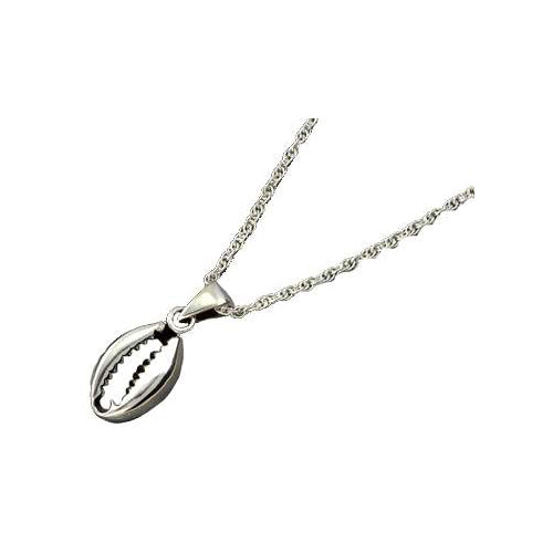 Sterling Silver Seashell Pendant Necklace - SilverAndGold.com Silver And Gold