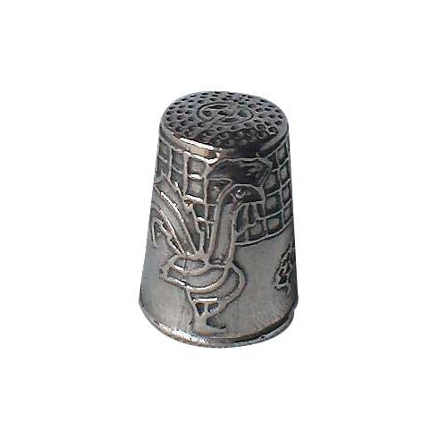 Sterling Silver Thimble: Rooster - SilverAndGold.com Silver And Gold