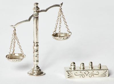 Sterling Silver Scales of Justice 925