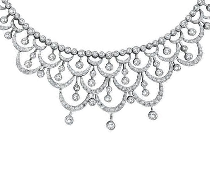 DIAMOND NECKLACES PENDANTS 18K WHITE GOLD YELLOW 14K GOLD