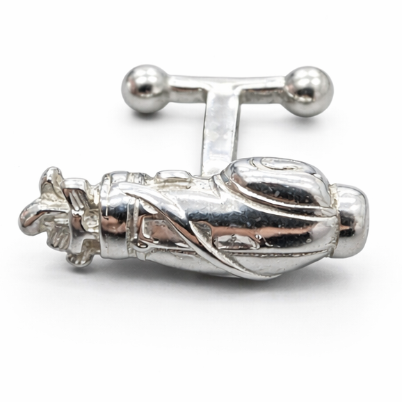 Solid Sterling Silver Golf Club Cufflinks