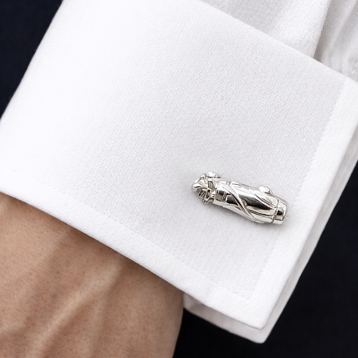 Solid Sterling Silver Golf Club Cufflinks