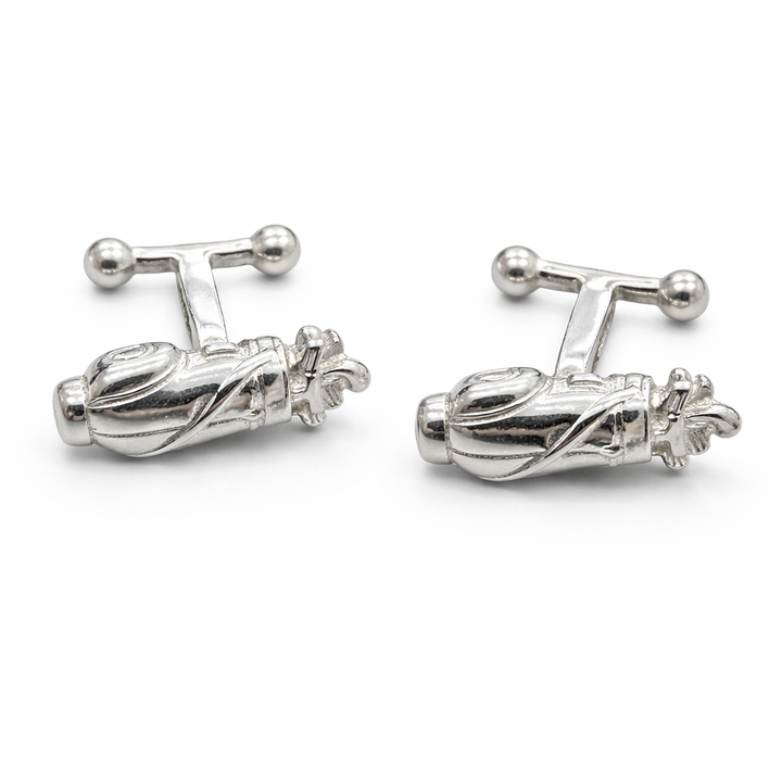 Solid Sterling Silver Golf Club Cufflinks