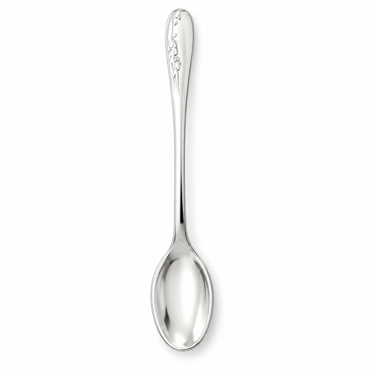 Vintage-Style Sterling Silver Salt Spoon – 2.25 Inch Miniature Condiment, Spice, Mustard and Salt Cellar Serving Spoon