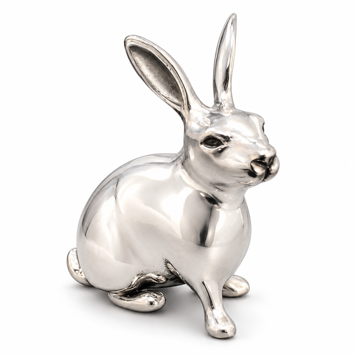 Sterling Silver Rabbit Figurine – 1.4 Inch, 0.8 Troy Ounce